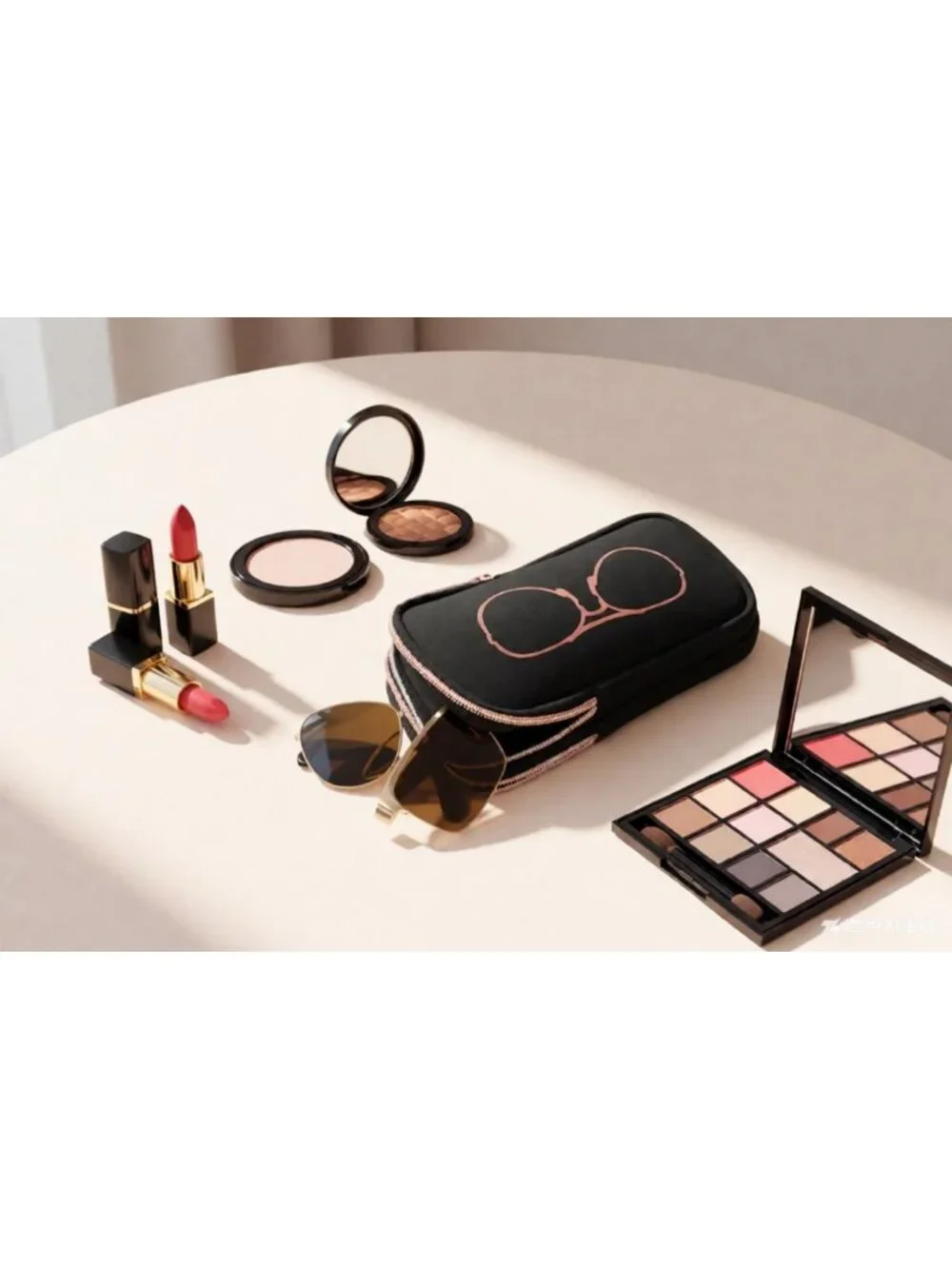 Stylish Double Eyeglass Case | Sunglasses Holder with 2 Compartments